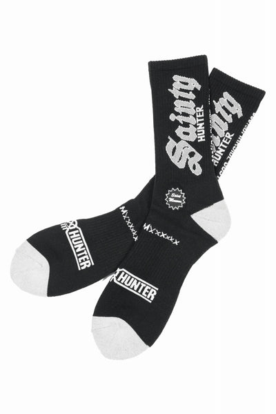 SAINT Mxxxxxx × BOUNTY HUNTER SOCKS / SAINTY HUNTER (BLACK)