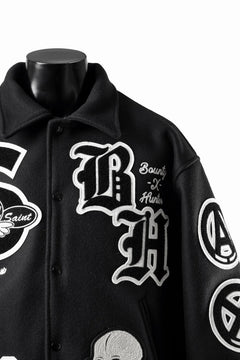 画像をギャラリービューアに読み込む, SAINT Mxxxxxx x BOUNTY HUNTER VARSITY JACKET / SAINTY HUNTER (BLACK)