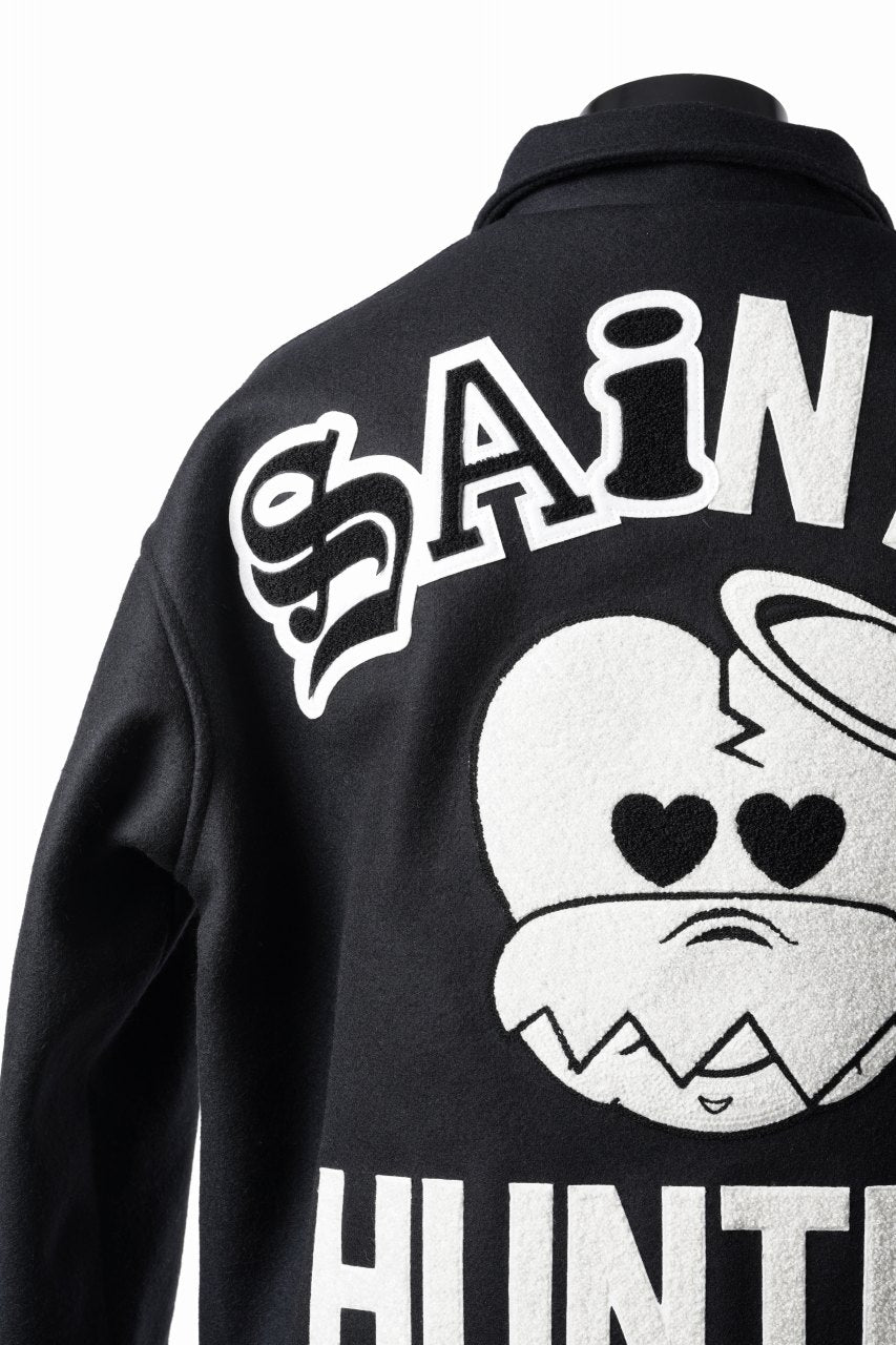 画像をギャラリービューアに読み込む, SAINT Mxxxxxx x BOUNTY HUNTER VARSITY JACKET / SAINTY HUNTER (BLACK)