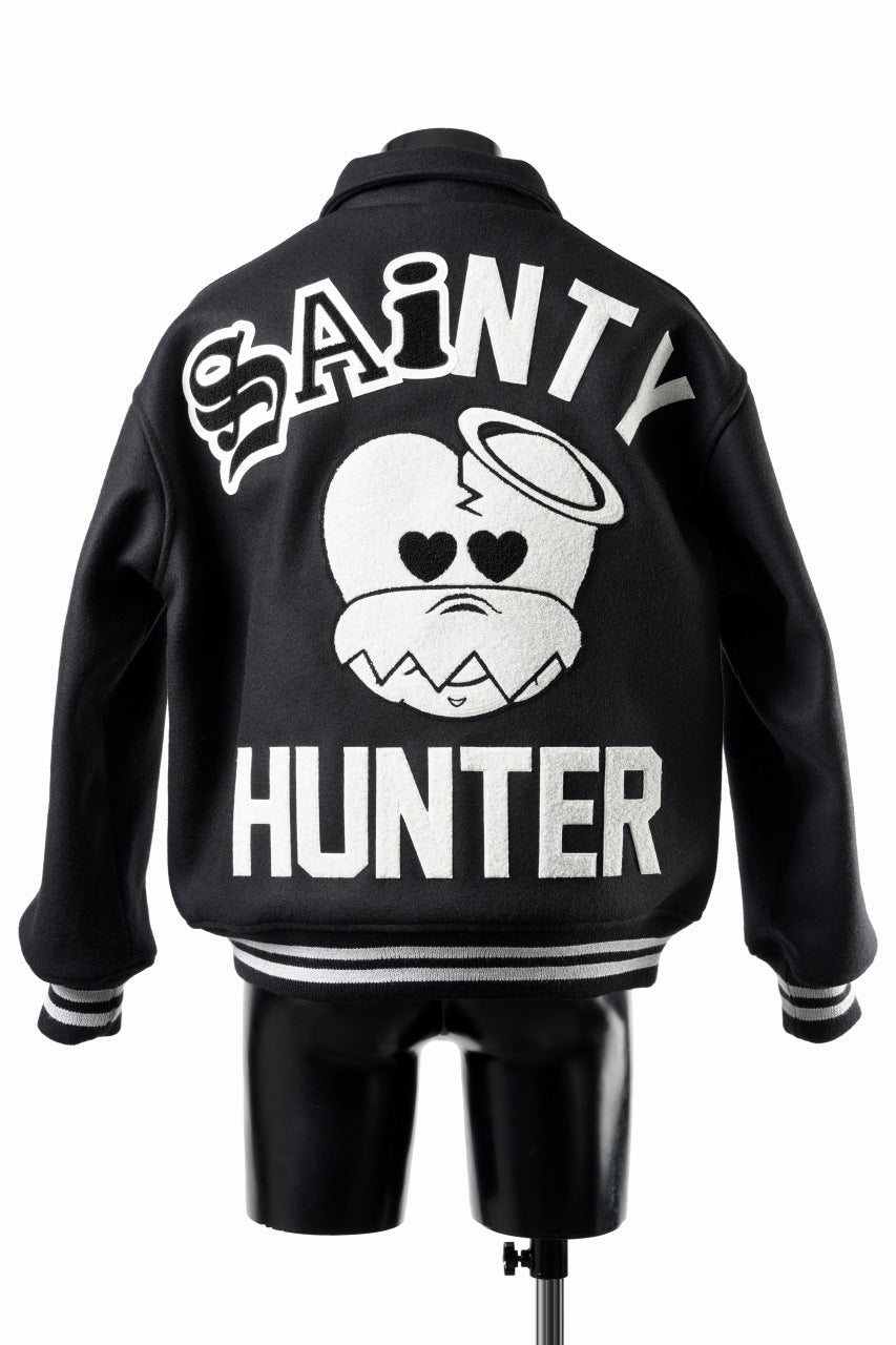 画像をギャラリービューアに読み込む, SAINT Mxxxxxx x BOUNTY HUNTER VARSITY JACKET / SAINTY HUNTER (BLACK)