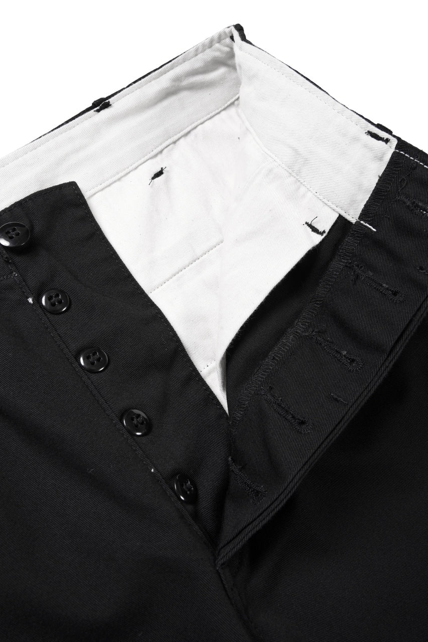 Load image into Gallery viewer, FULLCOUNT 1153 U.S.ARMY TAPERED CHINO TROUSERS (BLACK)