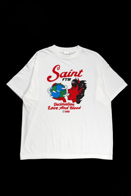 SAINT Mxxxxxx SS TEE / SAINT DEVIL (WHITE)