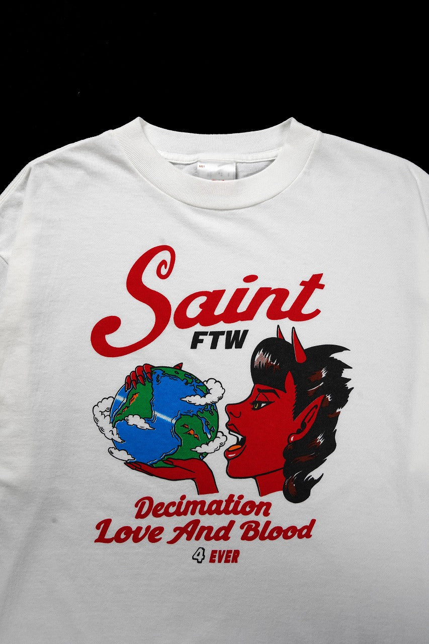 画像をギャラリービューアに読み込む, SAINT Mxxxxxx SS TEE / SAINT DEVIL (WHITE)