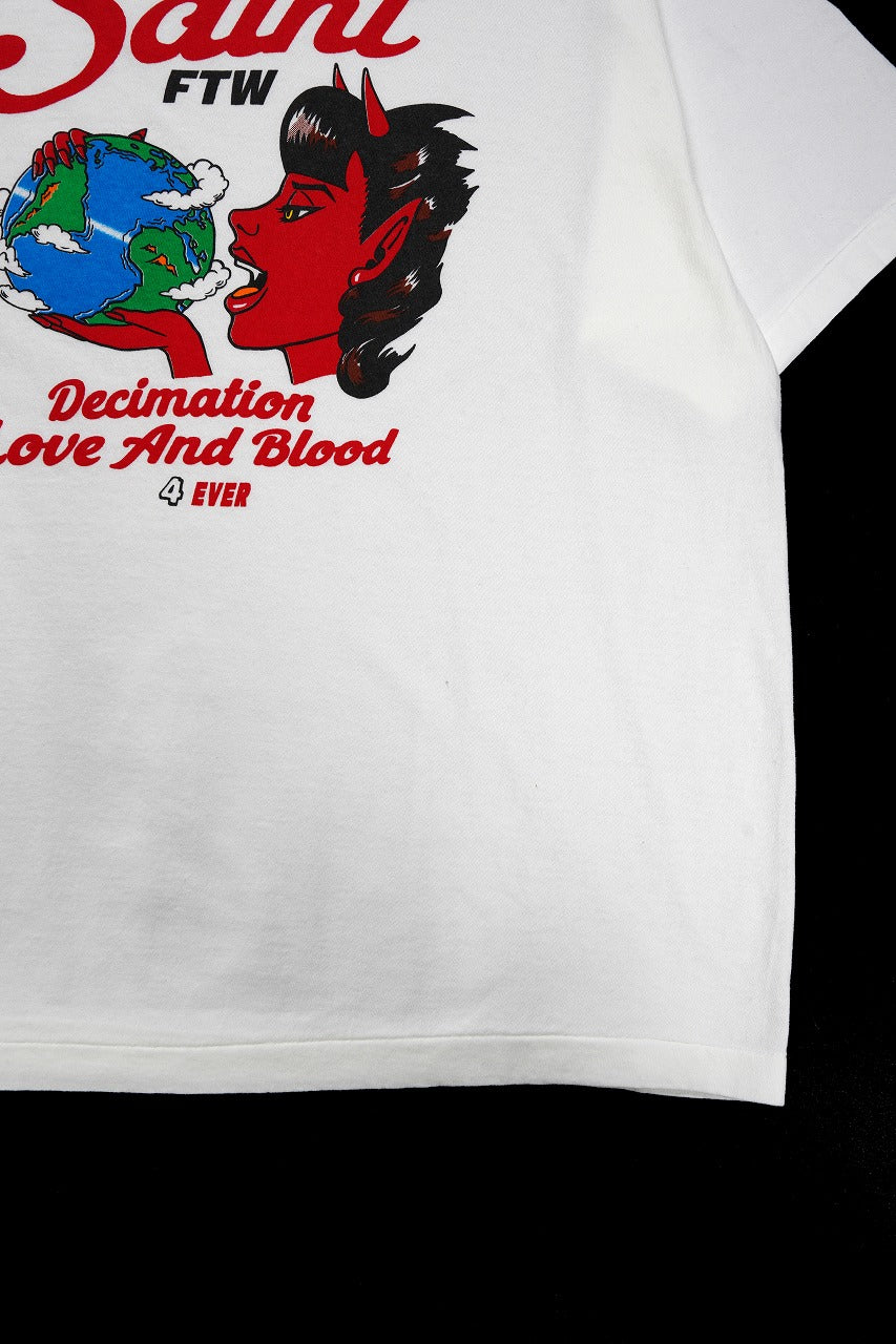 画像をギャラリービューアに読み込む, SAINT Mxxxxxx SS TEE / SAINT DEVIL (WHITE)