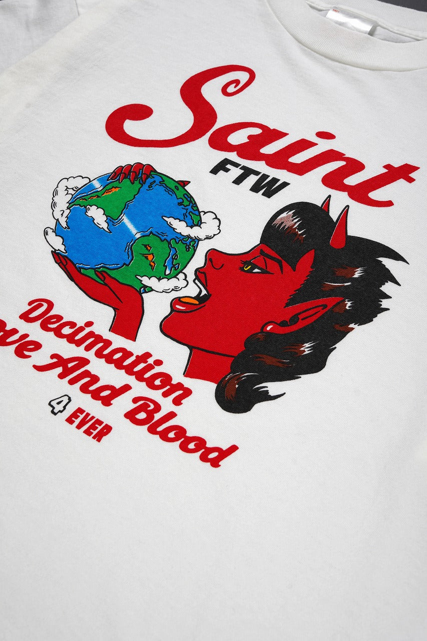 画像をギャラリービューアに読み込む, SAINT Mxxxxxx SS TEE / SAINT DEVIL (WHITE)