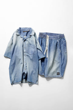 画像をギャラリービューアに読み込む, FULLCOUNT 1143HW-2 Denim Resort Shorts (Indigo Blue)