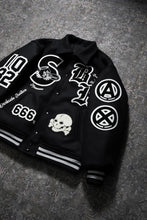 画像をギャラリービューアに読み込む, SAINT Mxxxxxx x BOUNTY HUNTER VARSITY JACKET / SAINTY HUNTER (BLACK)