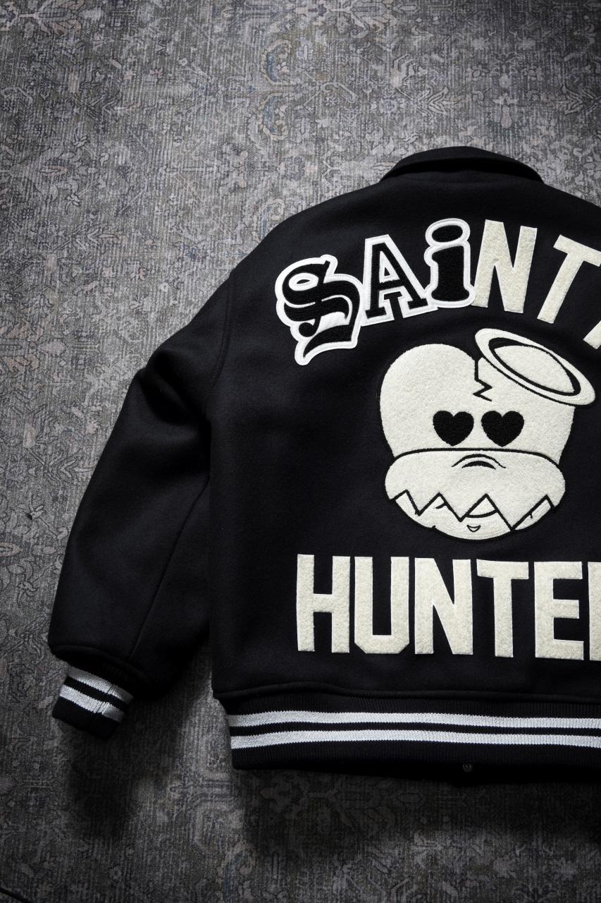 画像をギャラリービューアに読み込む, SAINT Mxxxxxx x BOUNTY HUNTER VARSITY JACKET / SAINTY HUNTER (BLACK)
