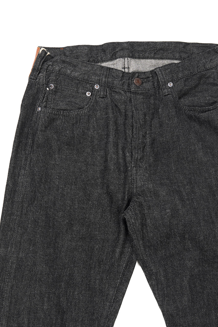 Load image into Gallery viewer, FULLCOUNT 1101BKSS Straight Jeans / 11.5oz Zimbabwe Selvedge Denim (BLACK / ONE WASHED)