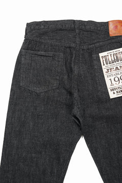 Load image into Gallery viewer, FULLCOUNT 1101BKSS Straight Jeans / 11.5oz Zimbabwe Selvedge Denim (BLACK / ONE WASHED)