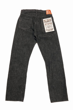 Load image into Gallery viewer, FULLCOUNT 1101BKSS Straight Jeans / 11.5oz Zimbabwe Selvedge Denim (BLACK / ONE WASHED)