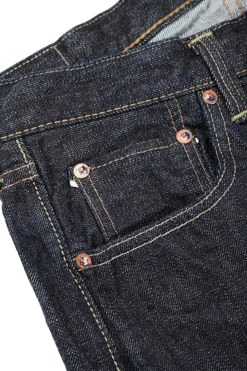 Load image into Gallery viewer, FULLCOUNT 1101XXW Straight Jeans / 15.5oz Zimbabwe Selvedge Denim (INDIGO BLUE / ONE WASHED)