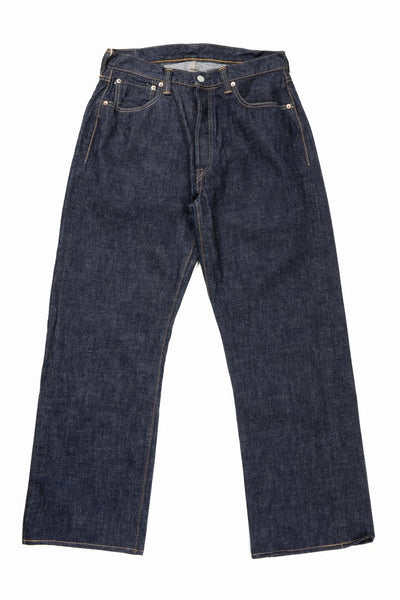 FULLCOUNT 0105W Wide Jeans / 13.7oz Zimbabwe Selvedge Denim (INDIGO BLUE / ONE WASHED)