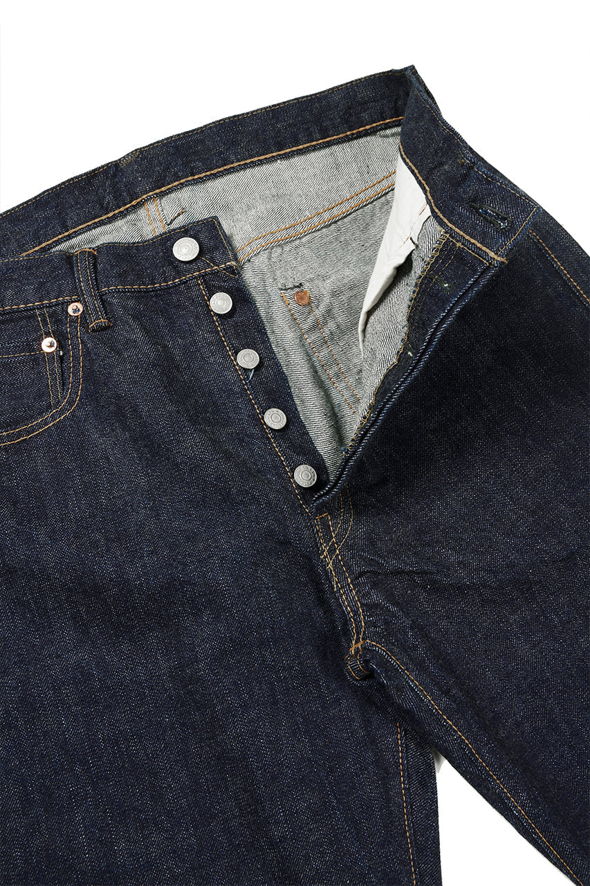 Load image into Gallery viewer, FULLCOUNT 1103W Clean Straight Jeans / 13.7oz Zimbabwe Selvedge Denim (INDIGO BLUE / ONE WASHED)