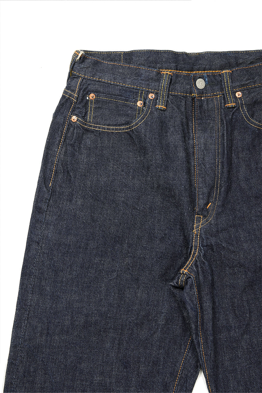 Load image into Gallery viewer, FULLCOUNT 0107W MONROE Wide Straight Jeans / 13.7oz Zimbabwe Selvedge Denim (INDIGO BLUE / ONE WASHED)