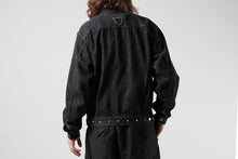 Load image into Gallery viewer, FULLCOUNT × HTC Type-2  Super Smooth Jean Jacket On Studs by Zip Stevenson (BLACK)