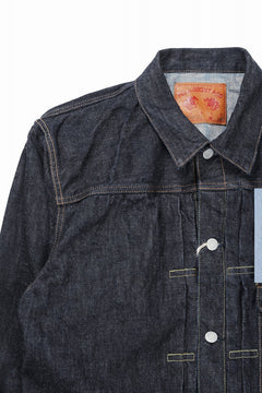Load image into Gallery viewer, FULLCOUNT 2107XXW Type-1 Jean Jacket / 15.5oz Zimbabwe Selvedge Denim (INDIGO BLUE / ONE WASHED)