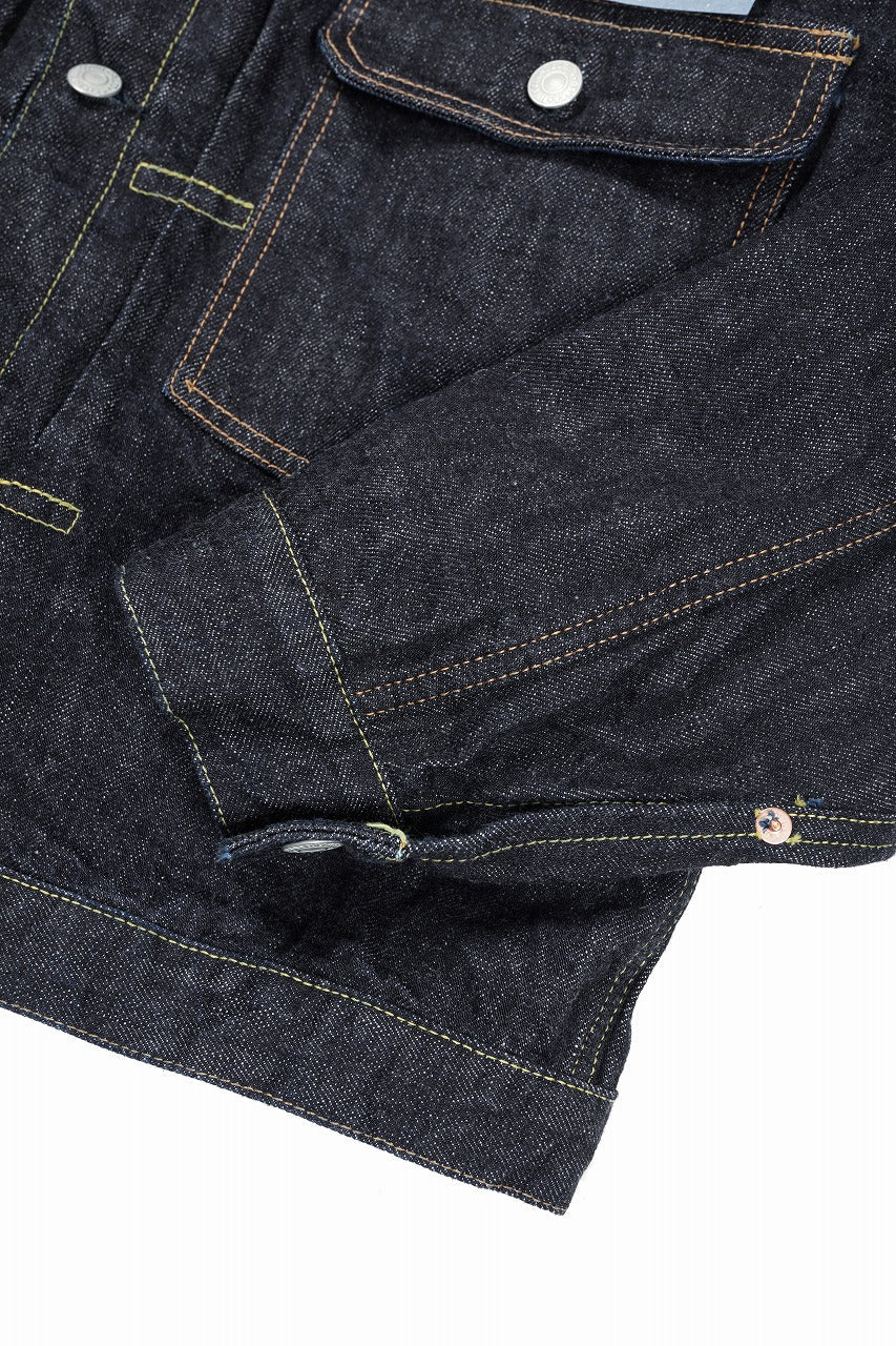 Load image into Gallery viewer, FULLCOUNT 2107XXW Type-1 Jean Jacket / 15.5oz Zimbabwe Selvedge Denim (INDIGO BLUE / ONE WASHED)