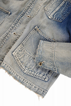 画像をギャラリービューアに読み込む, FULLCOUNT x N/07 exclusive COVER ALL JACKET / 10.5oz Zimbabwe Denim (INDIGO BLUE / EFFECTED)