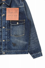 Load image into Gallery viewer, FULLCOUNT "Fear Of The Dark" Type-1 Jean Jacket / 15.5oz Zimbabwe Selvedge Denim (INDIGO BLUE)