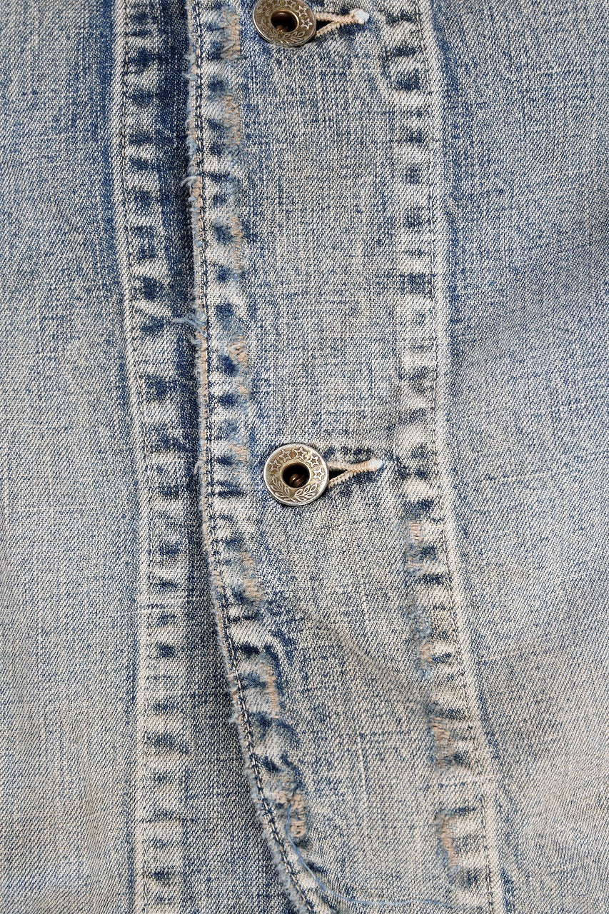FULLCOUNT x N/07 exclusive COVER ALL JACKET / 10.5oz Zimbabwe Denim (INDIGO BLUE / EFFECTED)