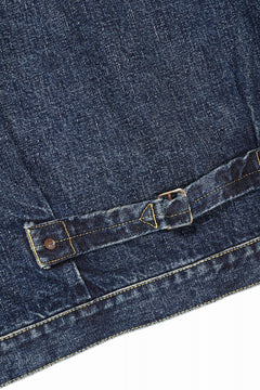Load image into Gallery viewer, FULLCOUNT "Fear Of The Dark" Type-1 Jean Jacket / 15.5oz Zimbabwe Selvedge Denim (INDIGO BLUE)
