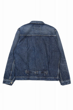 Load image into Gallery viewer, FULLCOUNT "Fear Of The Dark" Type-1 Jean Jacket / 15.5oz Zimbabwe Selvedge Denim (INDIGO BLUE)