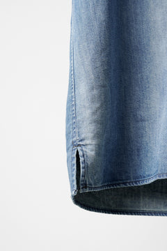 画像をギャラリービューアに読み込む, FULLCOUNT 4100HW-2 Denim Open Collar S/S Shirt (Indigo Blue)