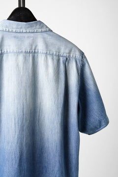 画像をギャラリービューアに読み込む, FULLCOUNT 4100HW-2 Denim Open Collar S/S Shirt (Indigo Blue)