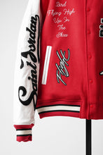 Load image into Gallery viewer, SAINT Mxxxxxx x JORDAN BRAND / M J SM VARSITY JACKET (RED x WHITE)