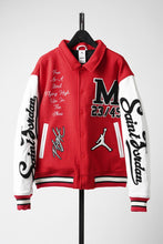 Load image into Gallery viewer, SAINT Mxxxxxx x JORDAN BRAND / M J SM VARSITY JACKET (RED x WHITE)