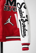 Load image into Gallery viewer, SAINT Mxxxxxx x JORDAN BRAND / M J SM VARSITY JACKET (RED x WHITE)