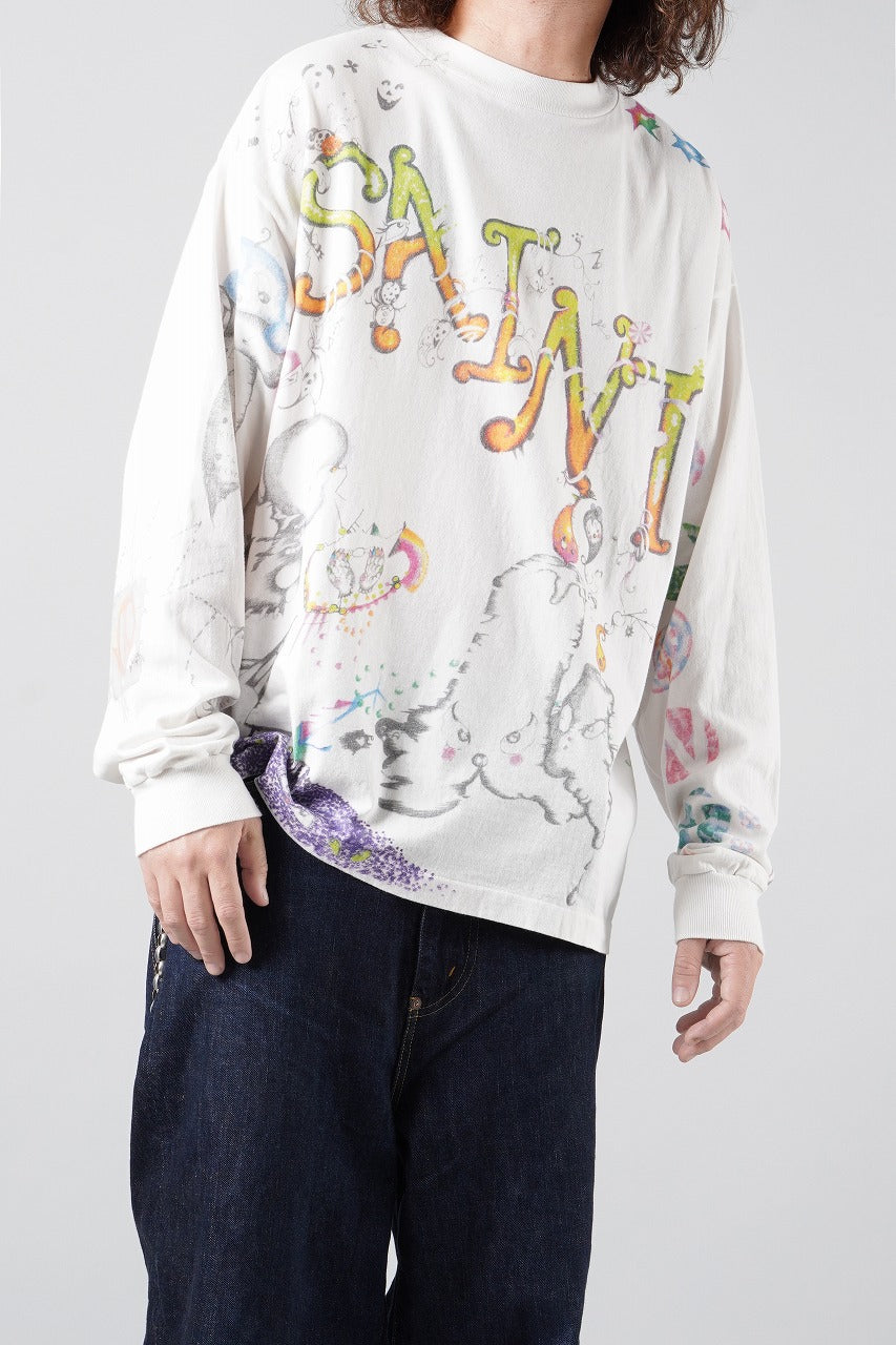 画像をギャラリービューアに読み込む, SAINT Mxxxxxx × Coco Star Sims COCO LS T-SHIRT (WHITE)
