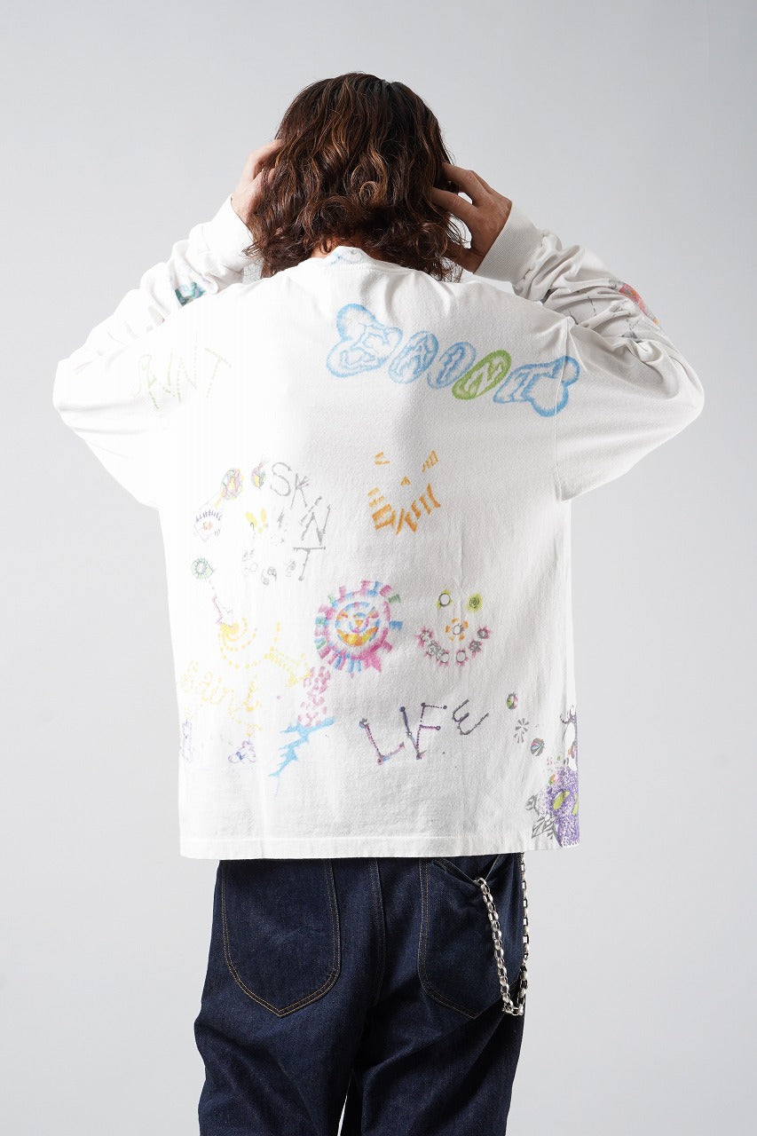 画像をギャラリービューアに読み込む, SAINT Mxxxxxx × Coco Star Sims COCO LS T-SHIRT (WHITE)