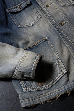 画像をギャラリービューアに読み込む, FULLCOUNT x N/07 exclusive COVER ALL JACKET / 10.5oz Zimbabwe Denim (INDIGO BLUE / EFFECTED)