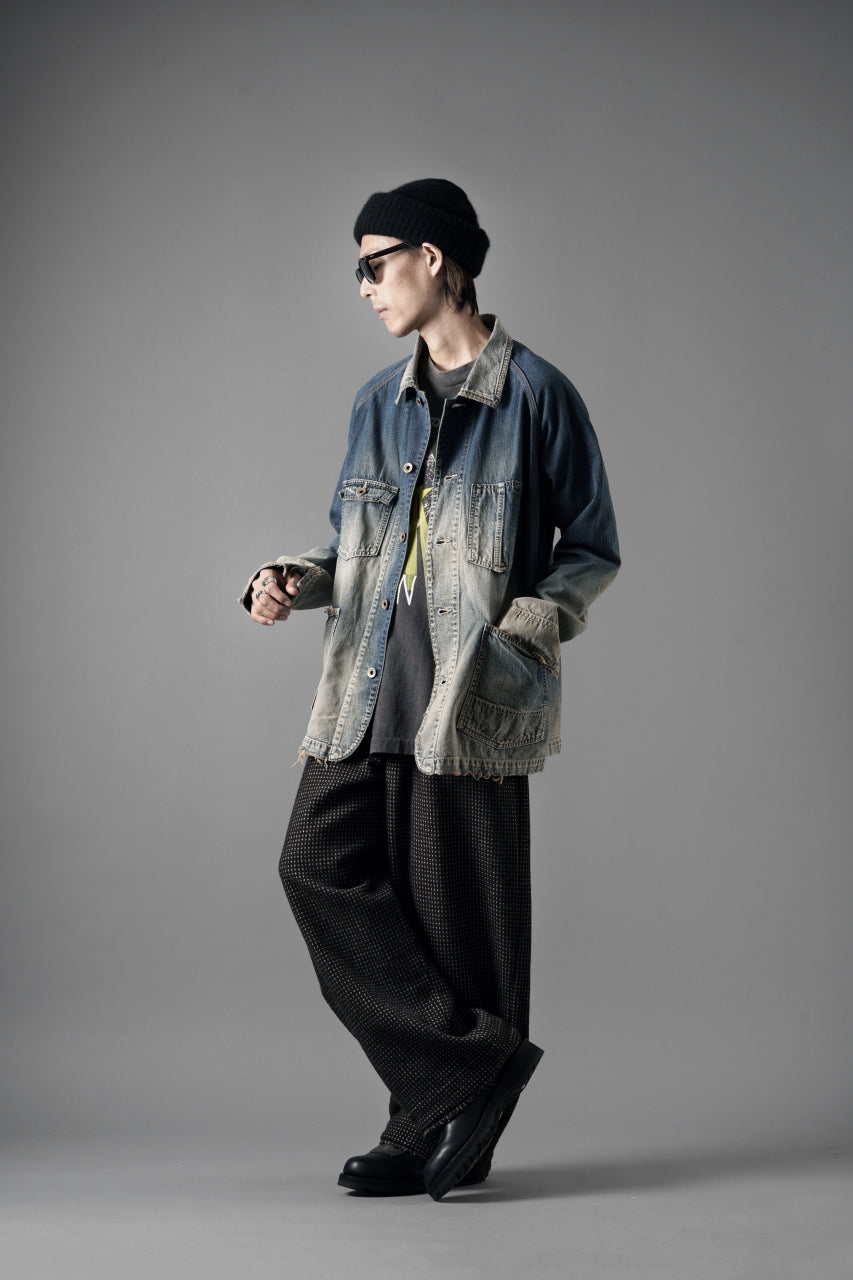 FULLCOUNT x N/07 exclusive COVER ALL JACKET / 10.5oz Zimbabwe Denim (INDIGO BLUE / EFFECTED)