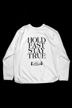 画像をギャラリービューアに読み込む, FULLCOUNT x Stephen Kenny HOLD FAST STAY TRUE L/S T SHIRT / ORIGINAL 30/2 TIGH TENSION JERSEY (WHITE)