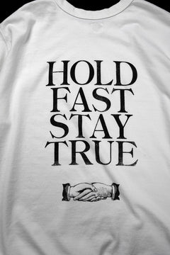 画像をギャラリービューアに読み込む, FULLCOUNT x Stephen Kenny HOLD FAST STAY TRUE L/S T SHIRT / ORIGINAL 30/2 TIGH TENSION JERSEY (WHITE)