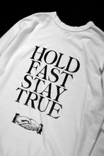 画像をギャラリービューアに読み込む, FULLCOUNT x Stephen Kenny HOLD FAST STAY TRUE L/S T SHIRT / ORIGINAL 30/2 TIGH TENSION JERSEY (WHITE)