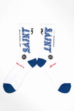 Load image into Gallery viewer, SAINT Mxxxxxx SOCKS / SAINT (WHITE+BLUE)