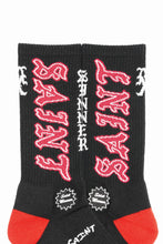 画像をギャラリービューアに読み込む, SAINT Mxxxxxx SOCKS / SAINT (BLACK+RED)