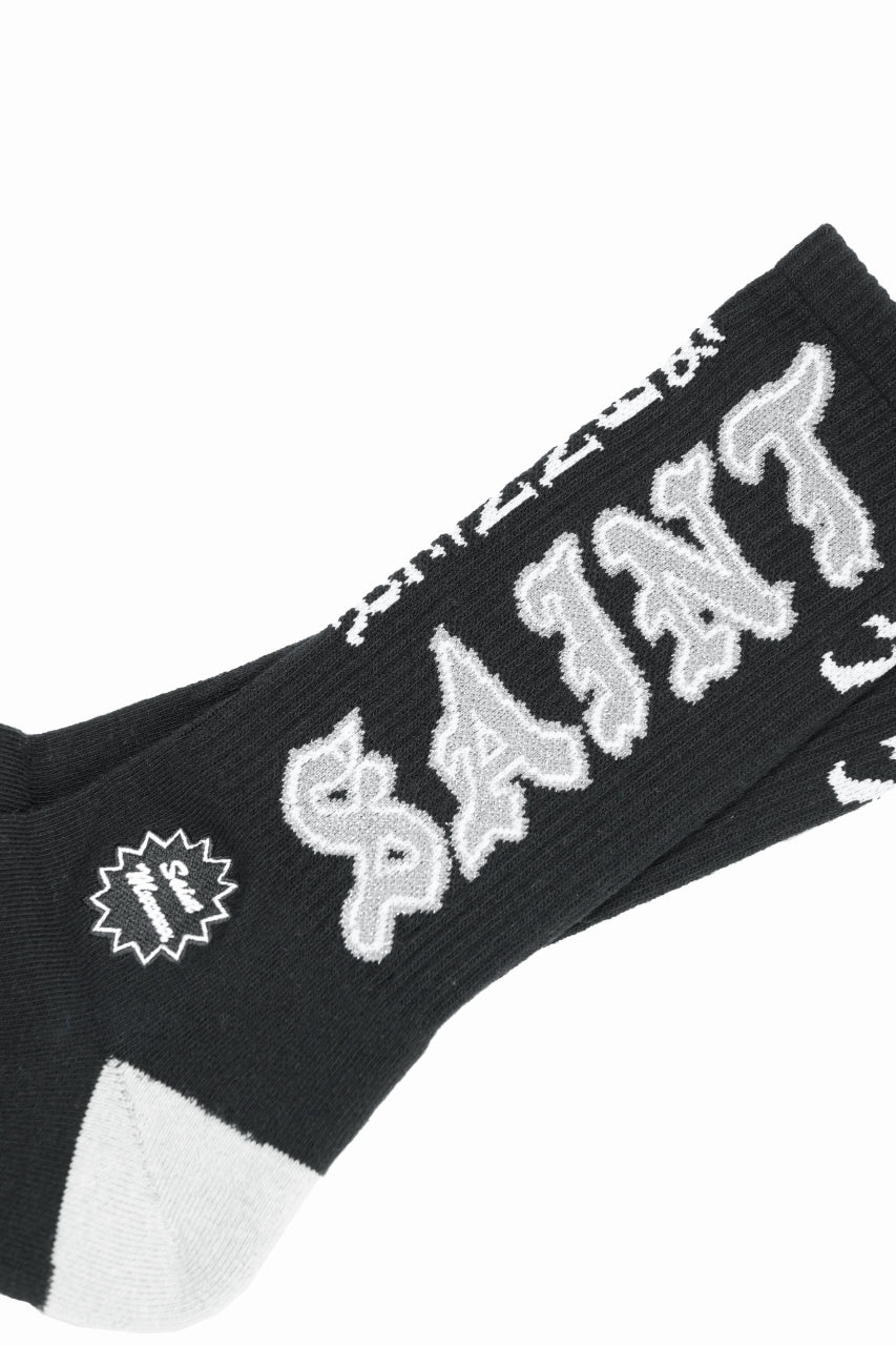 Load image into Gallery viewer, SAINT Mxxxxxx SOCKS / SAINT (BLACK+GREY)
