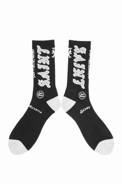 Load image into Gallery viewer, SAINT Mxxxxxx SOCKS / SAINT (BLACK+GREY)