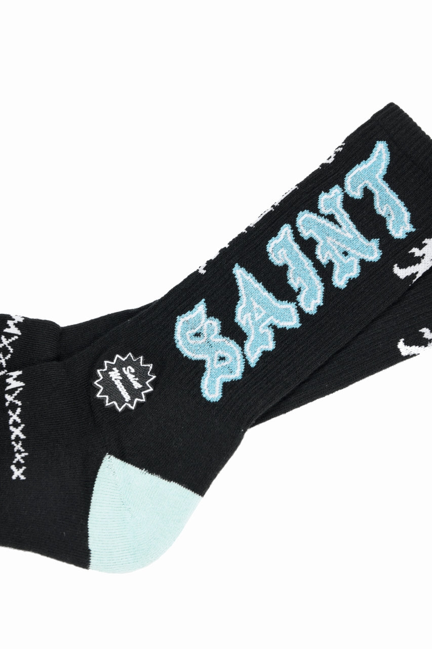 画像をギャラリービューアに読み込む, SAINT Mxxxxxx SOCKS / SAINT (BLACK+BLUE)
