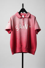 Load image into Gallery viewer, SAINT Mxxxxxx SS HALF ZIP SWEAT / SAINT (RED)