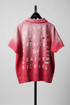 Load image into Gallery viewer, SAINT Mxxxxxx SS HALF ZIP SWEAT / SAINT (RED)