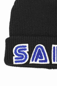 画像をギャラリービューアに読み込む, SAINT Mxxxxxx x SEGA SG_KNIT CAP / SAINT SEGA (BLACK)