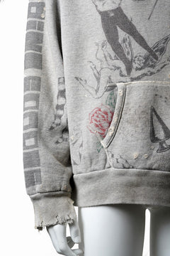 画像をギャラリービューアに読み込む, SAINT Mxxxxxx × Alexis Ross HOODIE / DRAWING (GRAY)