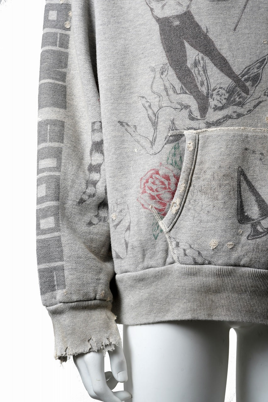 画像をギャラリービューアに読み込む, SAINT Mxxxxxx × Alexis Ross HOODIE / DRAWING (GRAY)