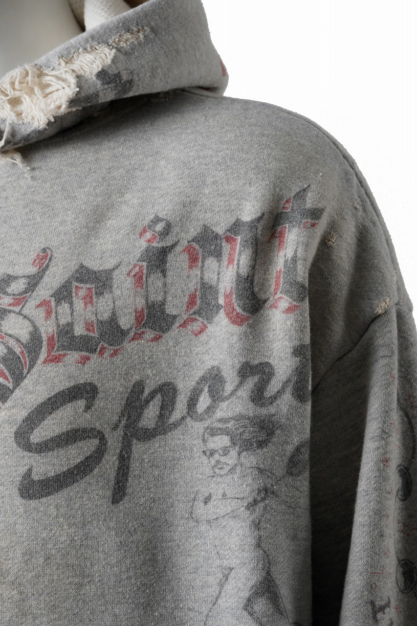 画像をギャラリービューアに読み込む, SAINT Mxxxxxx × Alexis Ross HOODIE / DRAWING (GRAY)